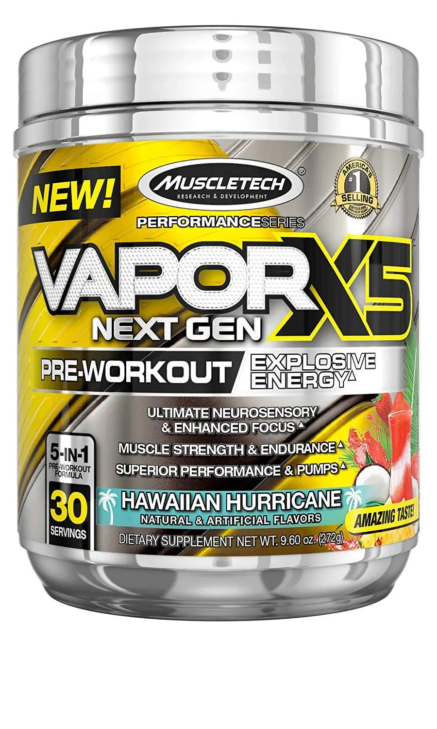 Pre Workout Powder | MuscleTech Vapor X5 for Men & Women, Energy Drink Mix Sports MuscleTech Au supplements