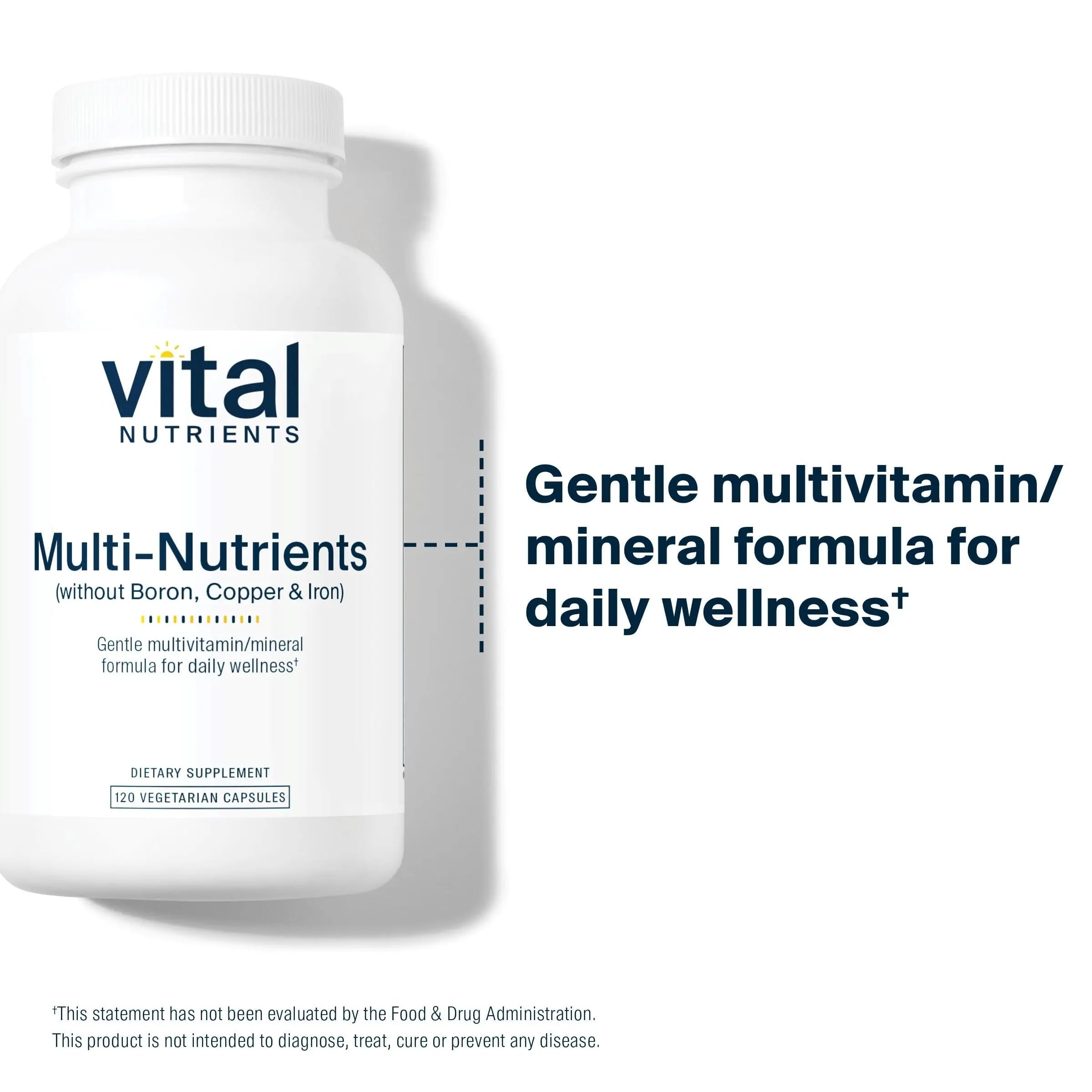 Vital Nutrients Multi-Nutrients 5 Ultra Antioxidant Formula | Boron, Copper, and Iron Free | Vegetarian Daily Multivitamin and Mineral Vital Nutrients Au supplements