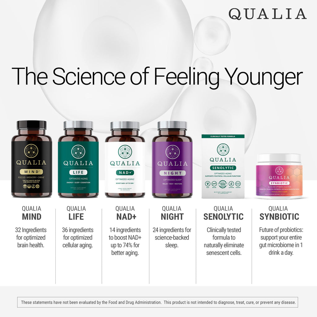 Qualia Life Sciences Qualia Mind | The Ultimate Blend for Brain Health* | Doctor-Formulated Nootropic to Fuel Focus & Concentration* | Supports Long Term Brain Health| Maintain Drive & Productivity QUALIA LIFE SCIENCES Au supplements