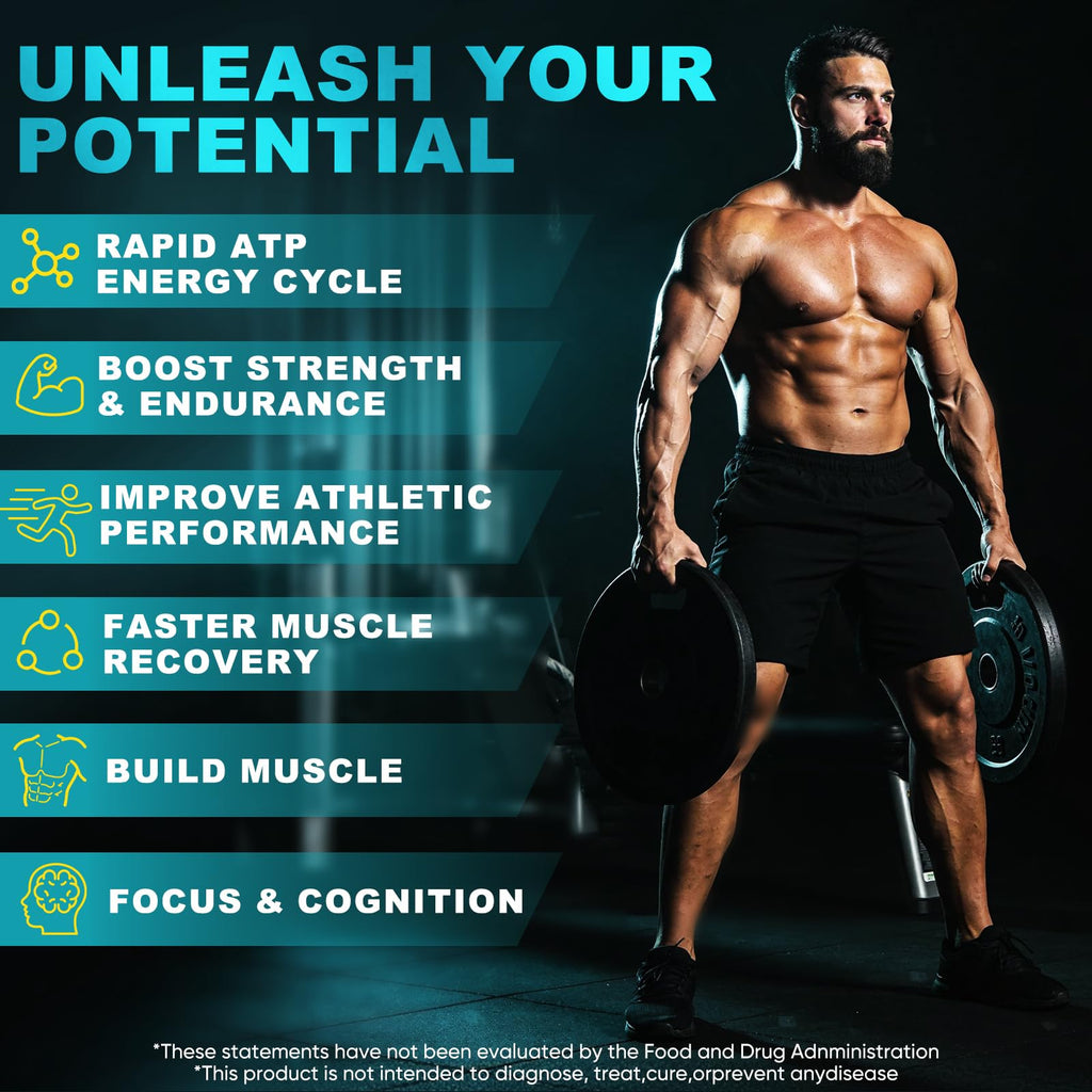 99.99% Creatine Monohydrate Gummies for Men Women 5g, 7-in-1 Pre-Workout Complex with BCAA, Taurine, B12/6 & Electrolytes, 6X Boost Energy, Muscle Strength & Recovery