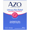 AZO Urinary Pain Relief Maximum Strength | Fast Relief of UTI Pain, Burning & Urgency | Targets Source of Pain | #1 Most Trusted Brand | 48 Tablets AZO Au supplements
