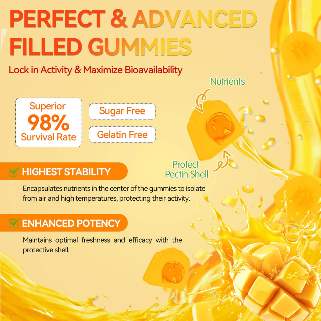 Crasye Probiotic Kombucha Gummies Sugar Free Prebiotic Postbiotic Probiotics Gummies with Slippery Elm for Women and Men Bloating Gut Health Immune and Digestive Support - 60 Gummies - 30 Servings Crasye Au supplements