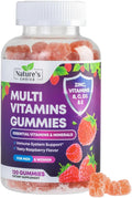 Multivitamin Gummies for Adults - Complete Adult Multivitamins Gummy with Essential Vitamins A, C, D, E, & High Potency B12 for Women & Men Nature's Choice Au supplements