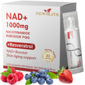 NAD+ Liquid Supplement 1000mg 30 Sachet, Nicotinamide Riboside & Resveratrol with PQQ DNA Repair Advanced NAD Supplement for Men & Women,Boosts Cellular Energy NEWOLITE Au supplements