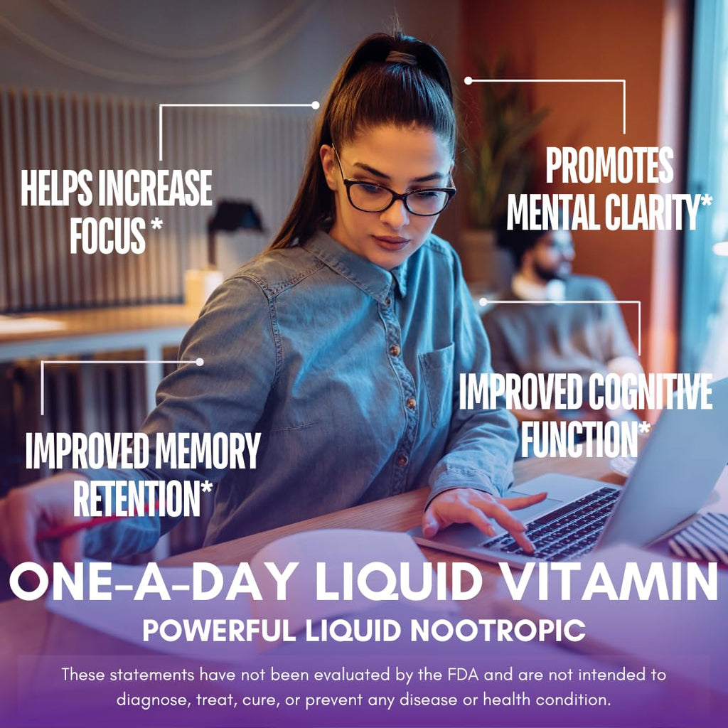 Tropical Oasis - Brain Power | Liquid Nootropic Supplement - Promotes Mental Clarity, Focus, and Memory Retention (Unflavored, 32 Servings) Tropical Oasis Au supplements