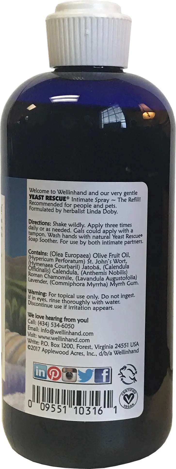 Yeast Rescue® Treatment 16 fl.oz. Refill - Economy Size Well-In-Hand Au supplements
