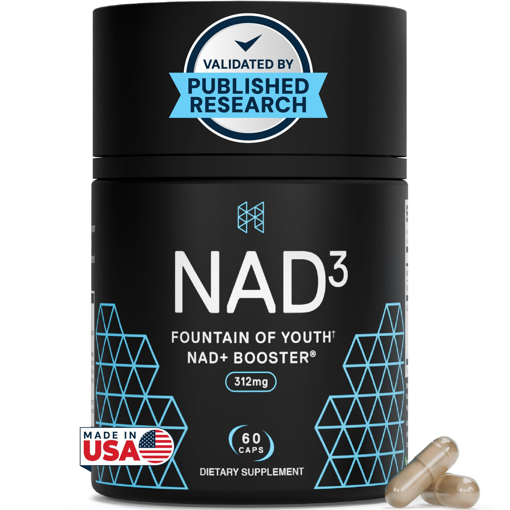 HPN NAD3 Clinical NAD+ Booster, Cellular Health & Natural Energy - NAD Supplement for Healthy Aging, Metabolic Support, NRF2 & Longevity, Nicotinamide Riboside & NMN Alternative, 60ct, 30-Day Supply HPN Au supplements