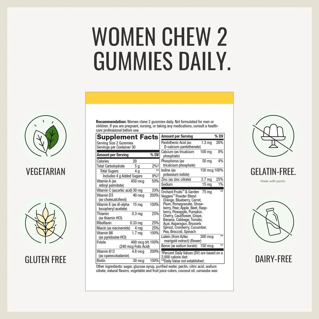 Nature's Way Alive! Women’s and Men’s 50+ Gummy Multivitamins, B-Vitamins, Delicious Flavors Nature's Way Au supplements
