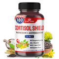 CORTISOL Shield 9-in-1 -Magnesium + Ashwagandha with Phosphatidylserine, L-Theanine, St. John's Wort, Rhodiola Rosea - Relaxation Support, Hormone Balance (180 Count (Pack of 1)) ULTRA HERBS Au supplements
