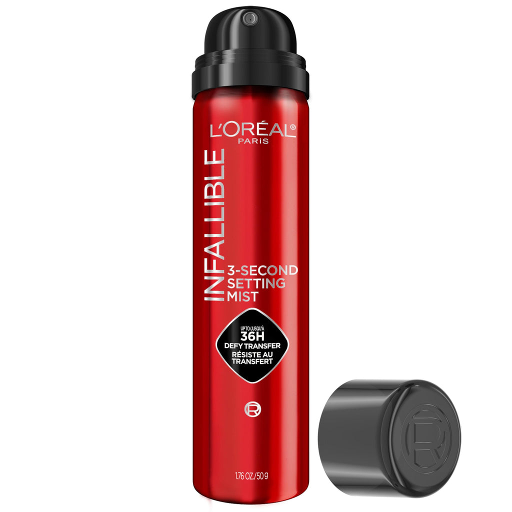 L'Oreal Paris Infallible 3-Second Setting Spray Mist, Microfine Mist for up to 36HR Wear