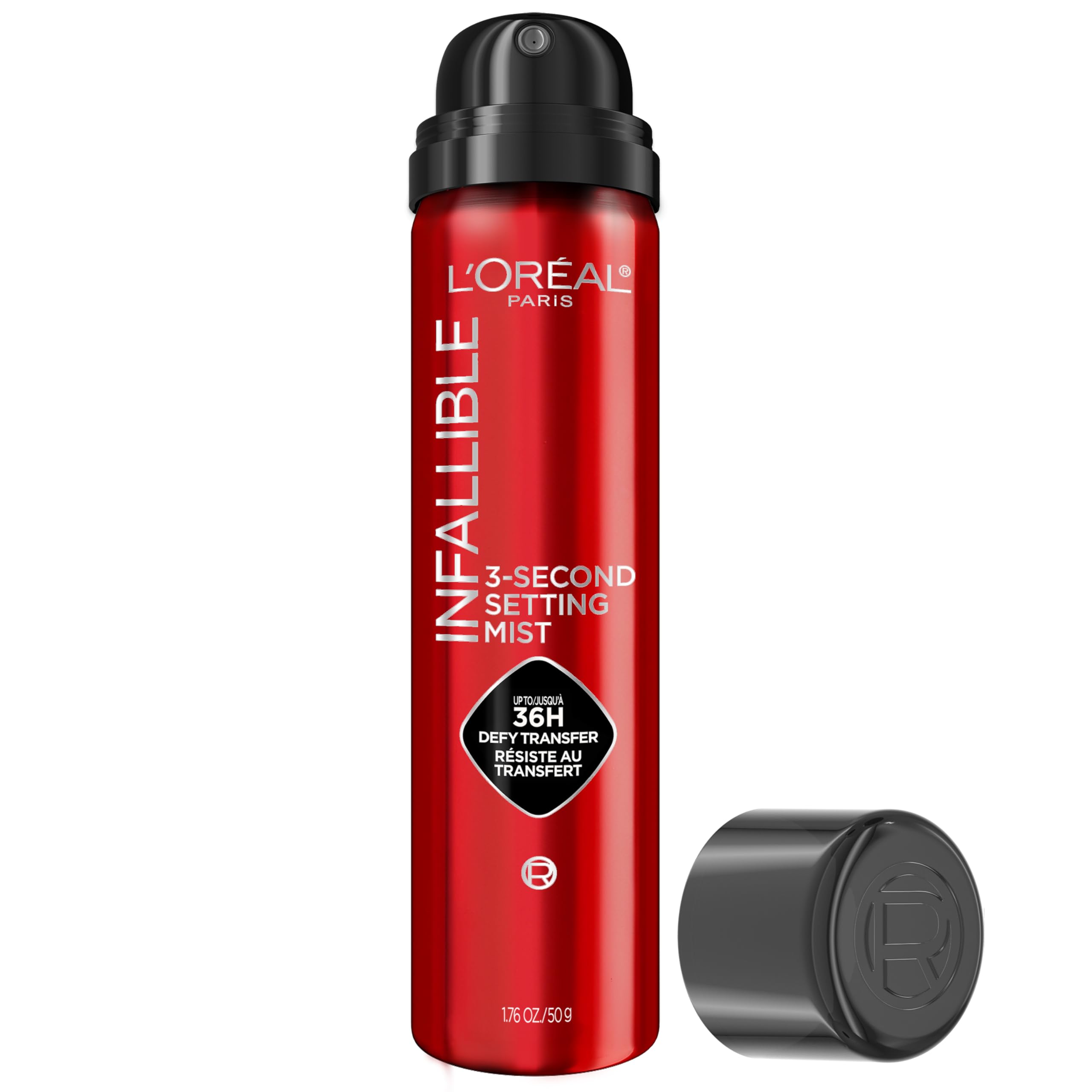 L'Oreal Paris Infallible 3-Second Setting Spray Mist, Microfine Mist for up to 36HR Wear