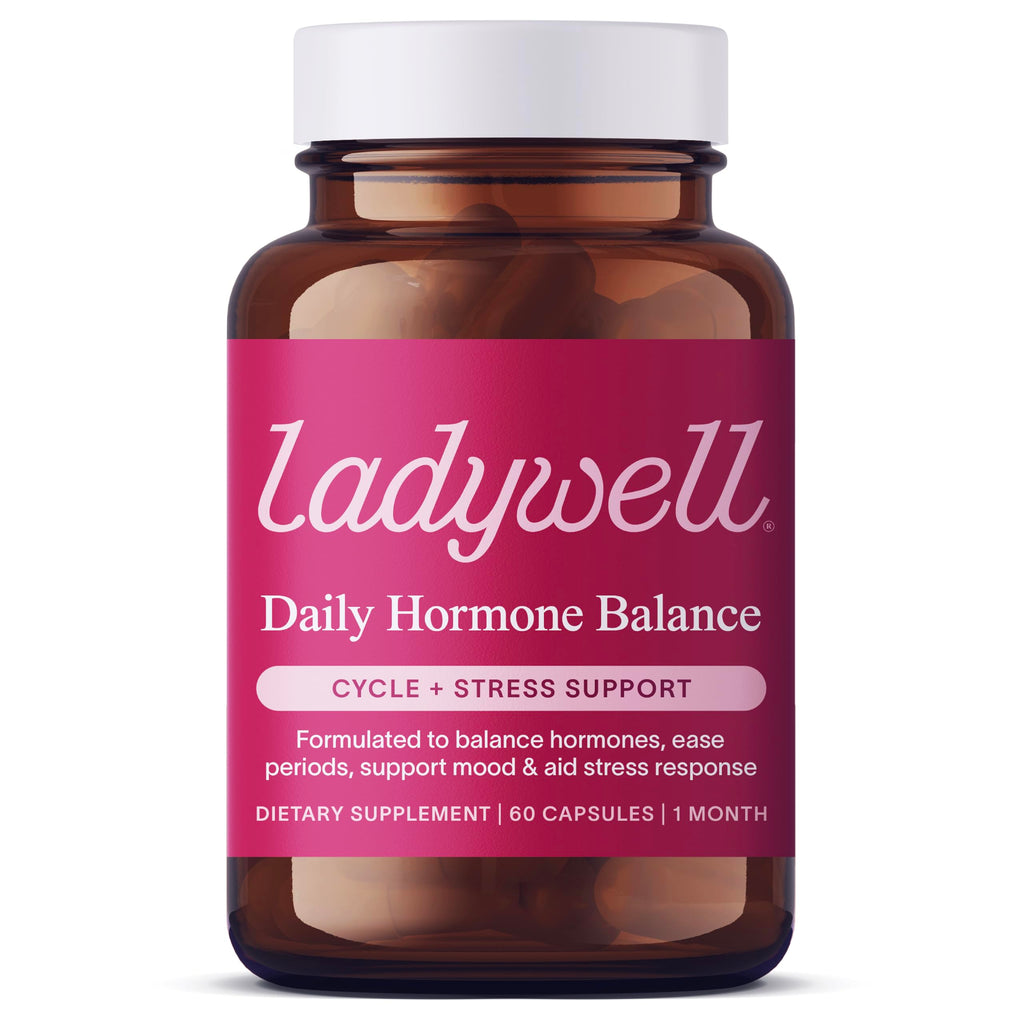 Ladywell Daily Hormone Balance Capsules | Natural Cycle Support for Women | Supports Mood, Bloating, Cramps, Skin Health & Cravings | with Chasteberry, B Vitamins, Ashwagandha, Saffron & More | 60 Ct Ladywell Au supplements