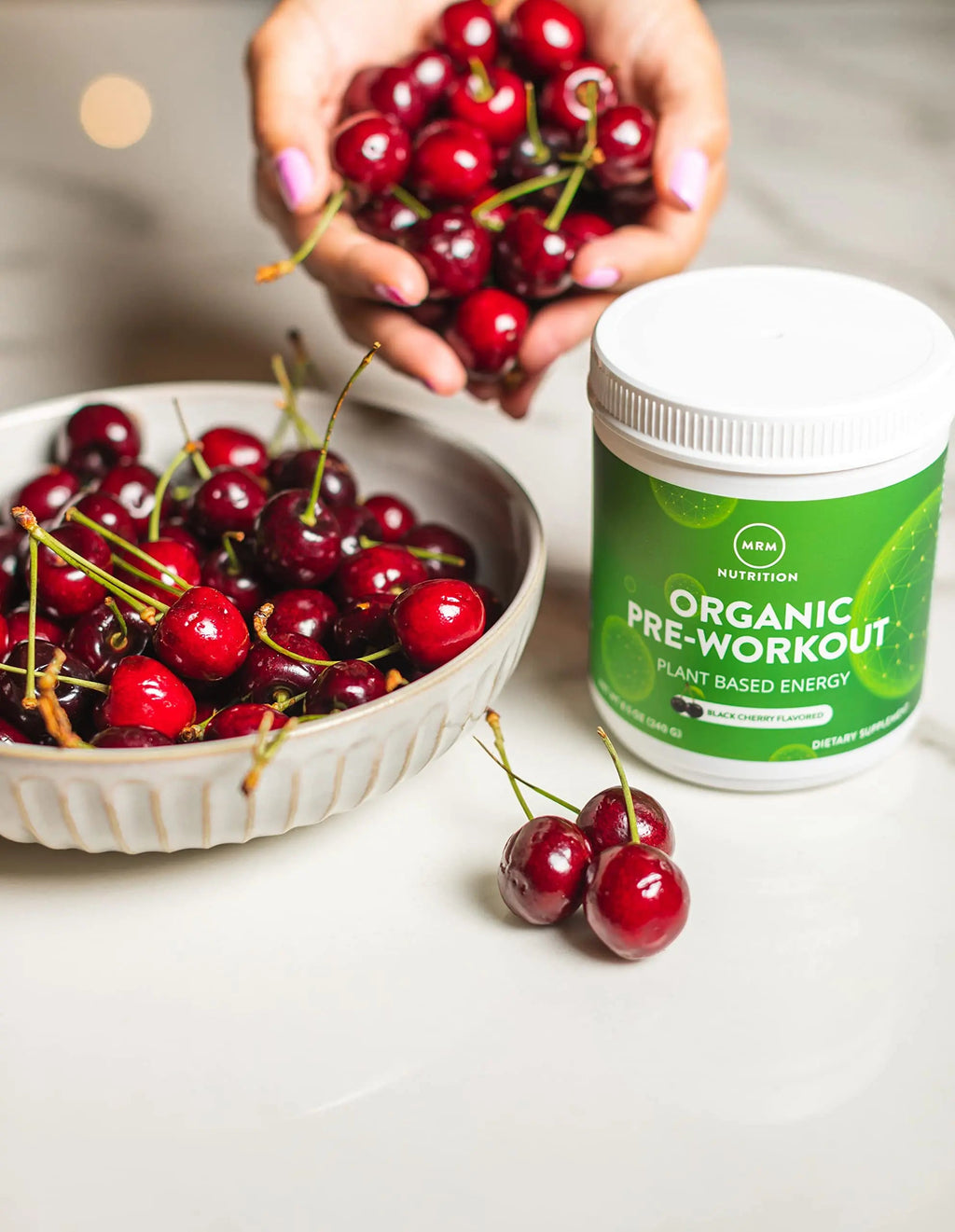 MRM Nutrition Organic Pre-Workout Powder | Black Cherry Flavored | Superfoods MRM Au supplements