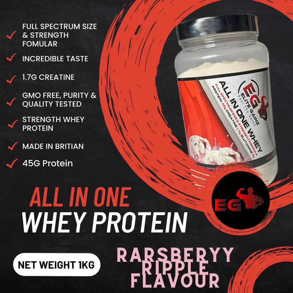 All in One Whey Fuel Your Strength All-in-One Muscle Builder Whey Protein Shake, with 45g Protein Elite Gainz Au supplements