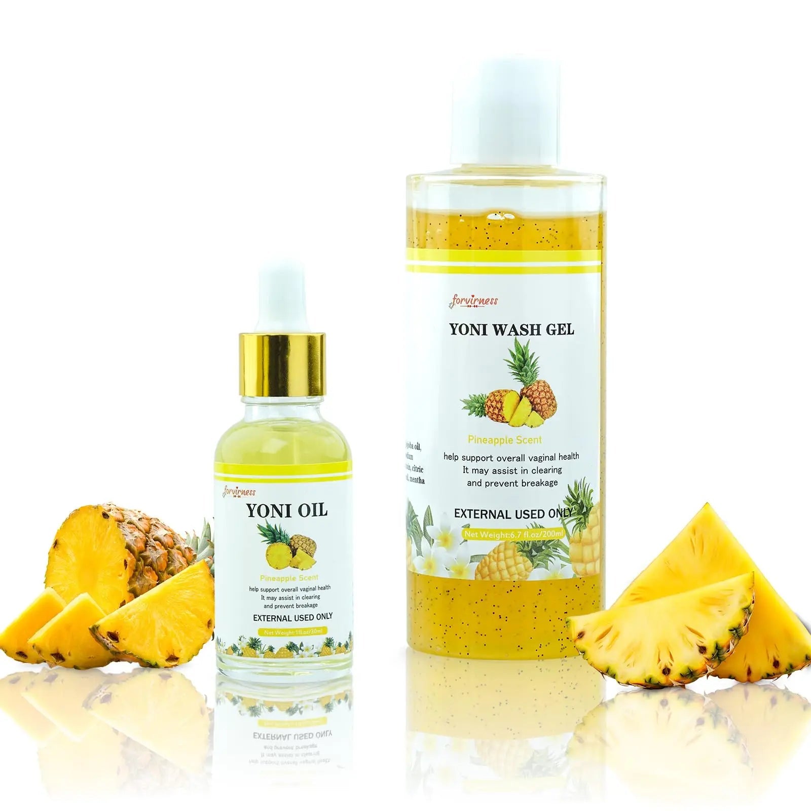 forvirness Natural Yoni Wash Yoni Oil Set, Cleanse - Remove Odor - ph Balance Feminine Wash forvirness Au supplements