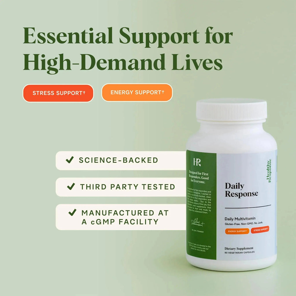 Healthy Response Daily Response Multivitamin 90 Capsules - Multivitamin + Adaptogen Blend for Energy & Stress Support Healthy Response Au supplements