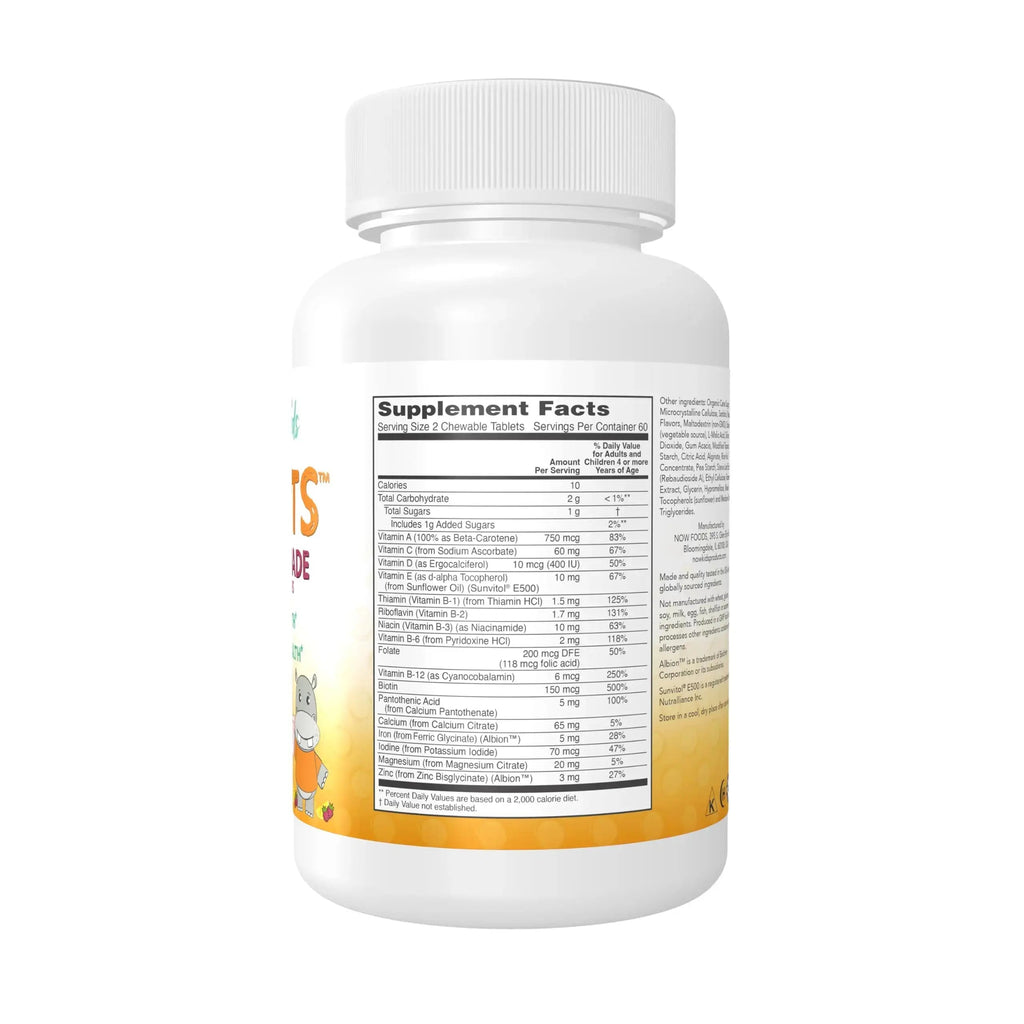 NOW Kids Supplements, Kid Vits Multivitamin, Berry Lemonade Flavor, 120 Chewable Tablets NOW Foods Au supplements