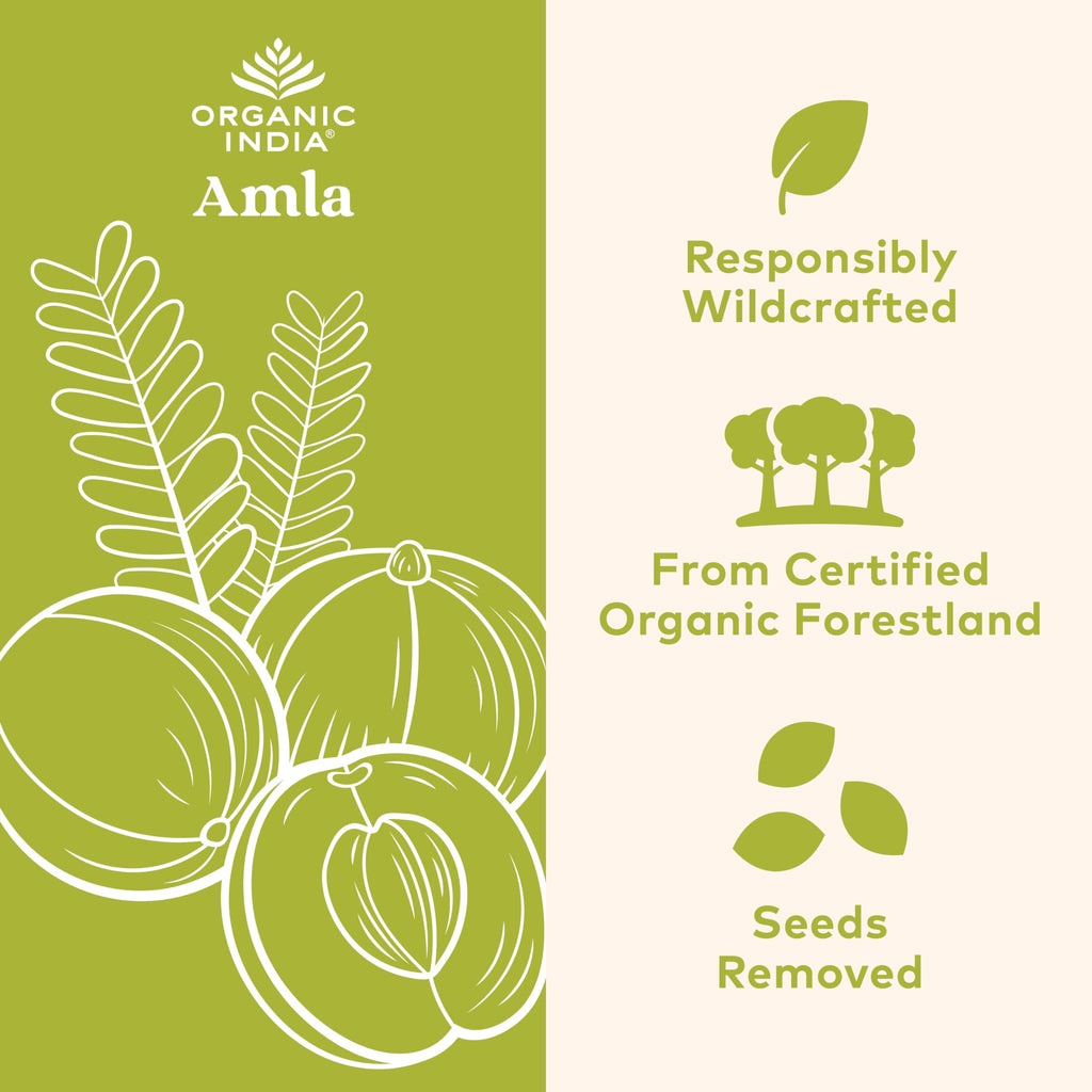 ORGANIC INDIA Amalaki Herbal Vitamin Supplement - Immune Support, Vitamin C, Vegan, Gluten-Free, Kosher, Ayurvedic, Antioxidant