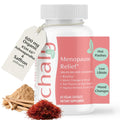 Chaly Menopause Supplements for Women with Ashwagandha KSM 66 and Saffron | Hot Flash, Bloating, Libido, Vaginal Dryness, Stress, and Mood Support Supplement | Menopause Relief Supplements | 60 Count Chaly Au supplements