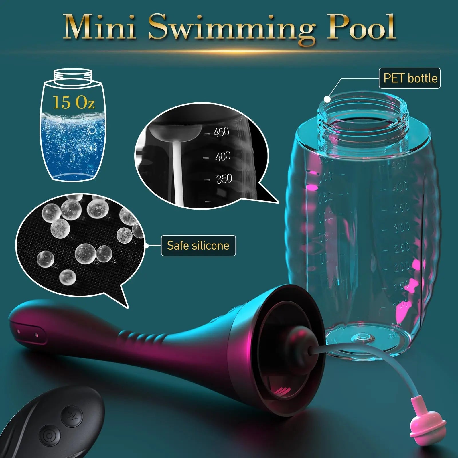 15oz Electric Enema Bulb -Remote Anal Douche, 3 Enema Speeds,Bendable Enema Douche SEXY SLAVE Au supplements