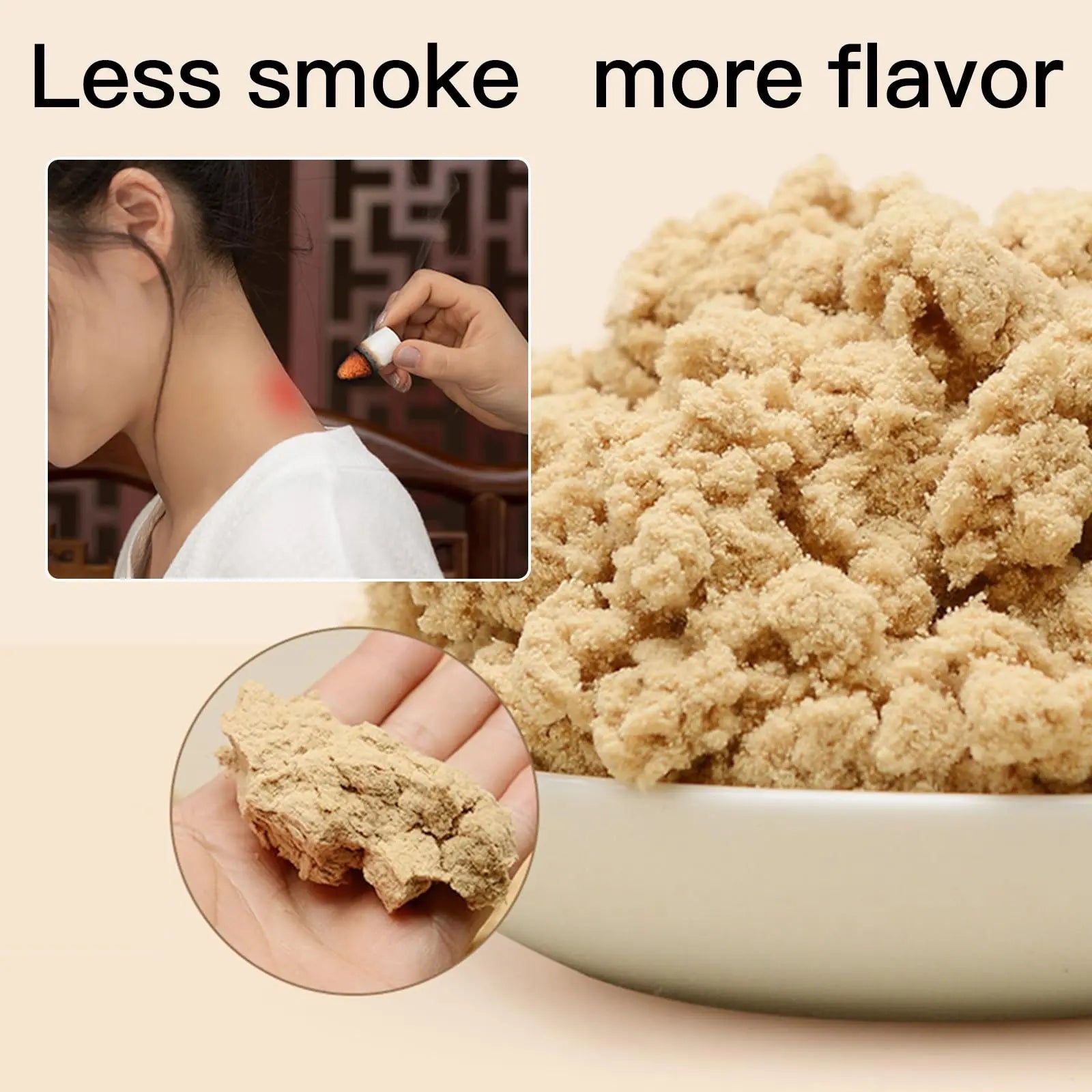 Moxibustion Smokeless Moxa Warm Chinese Medicine Stick Mugwort Roll Mugwort Stick (2.6cm) Pumei Au supplements