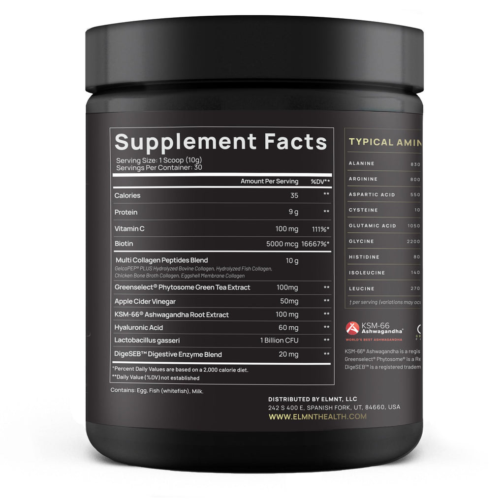 Super Collagen Powder for Women Weight Loss + Beauty w. Probiotics, Hyaluronic Acid, ACV, KSM-66, Biotin - Premium Multi Collagen Peptides Protein Supplement