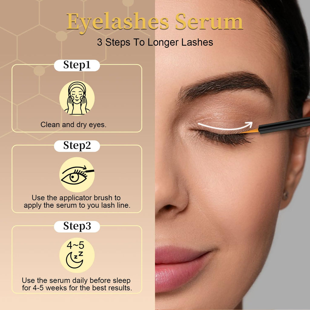 Lash Serum for Eyelash Growth, Premium Lash Enhancing Serum with Advanced Formula Volumizing Longer Fuller