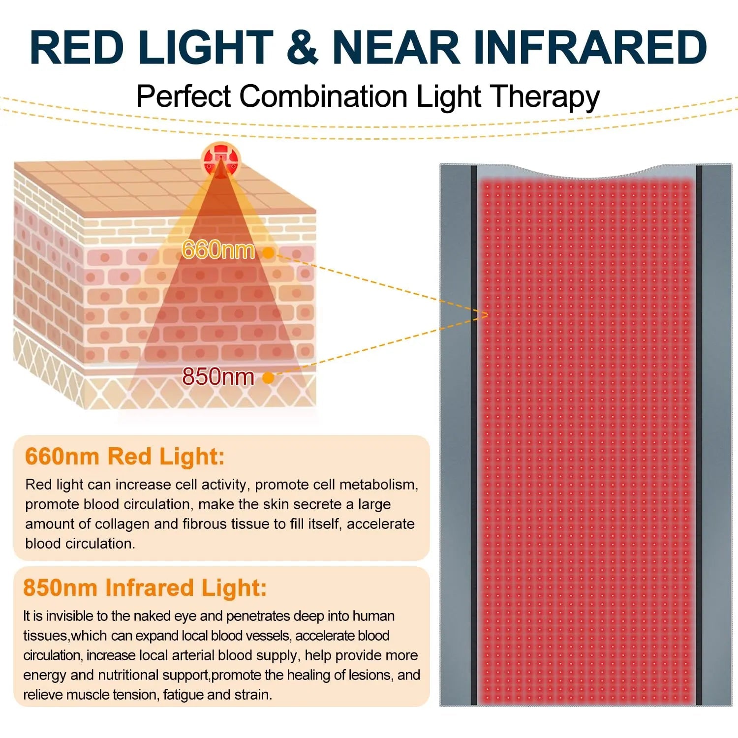 Red Light Therapy for Body - Full Body Red Light Therapy Mat, 71.0x33.30in, 2570Pcs 660nm Kaoudt Au supplements