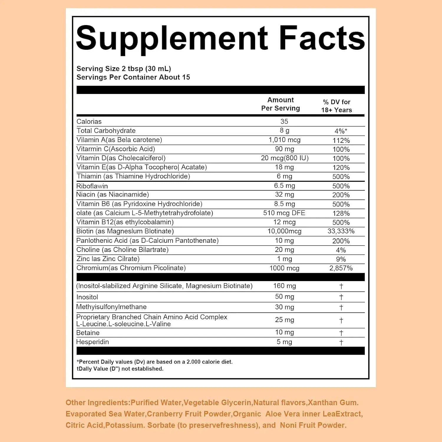 Zeniber MaayRuth Multivitamins Hair Growth| Liquid Multivitamin for Hair Growth | Biotin 10000mcg | Hair & Skin Support Supplement | Zeniber Au supplements