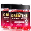 OUYIYUA Creatine Monohydrate Gummies 5000mg for Men & Women - Sugar Free Pre-Workout Supplement, Chewables for Muscle Strength, Muscle Builder, Energy Boost,