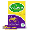 Culturelle Pro Strength Daily Probiotics For Digestive Health (2 Month Supply) with Prebiotics for Women & Men, Supports Occasional Diarrhea