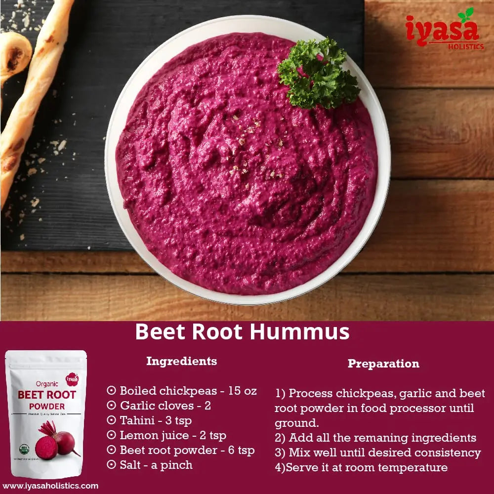 Iyasa Organic Beet Root Powder, Plant Based, Vegan, Gluten-Free, Beetroot Superfood Iyasa Holistics Au supplements