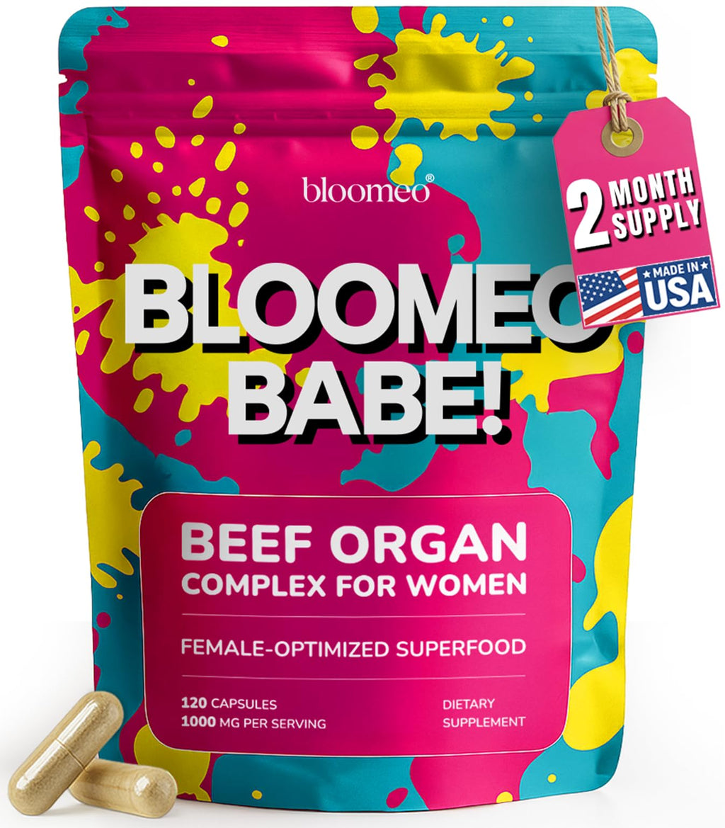 Beef Organ Supplement for Women – Grass Fed Liver, Uterus, Ovary, Heart, Kidney – 30+ Nutrients to Support Hormone Balance, Cycle Health, Energy, Immunity