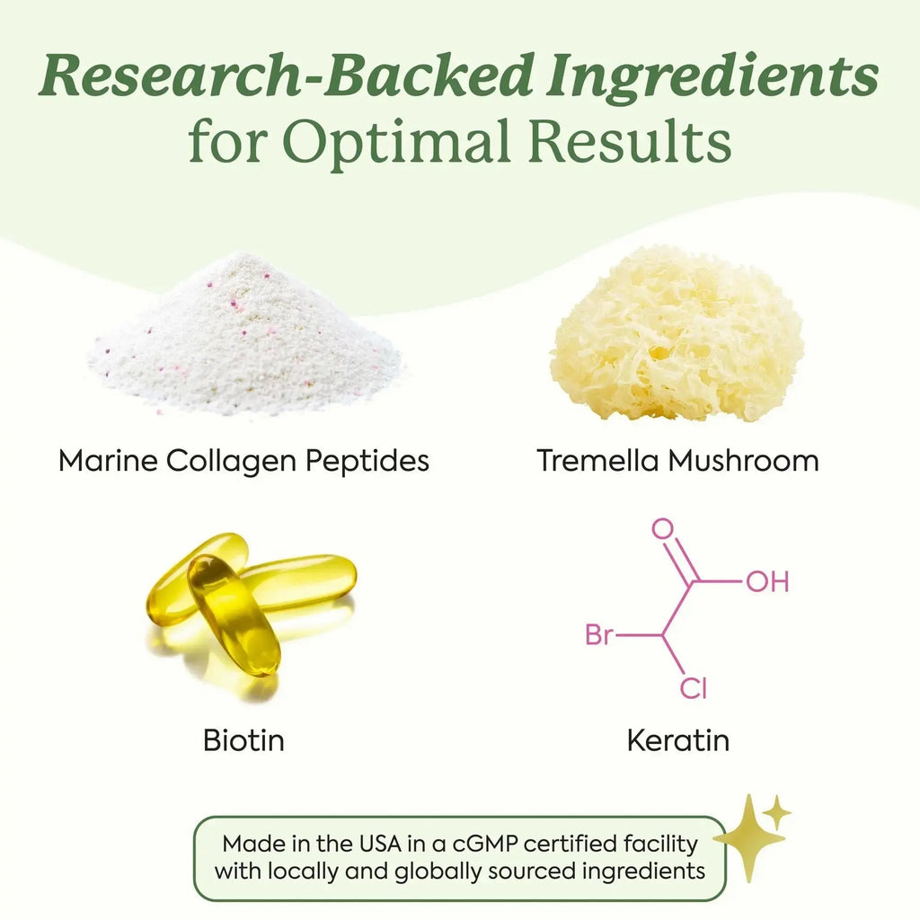 Plant People WonderBeauty Hair, Skin & Nails Rejuvenation Gummies with Tremella Mushroom, Marine Collagen Peptides, Keratin, & Biotin Plant People Au supplements