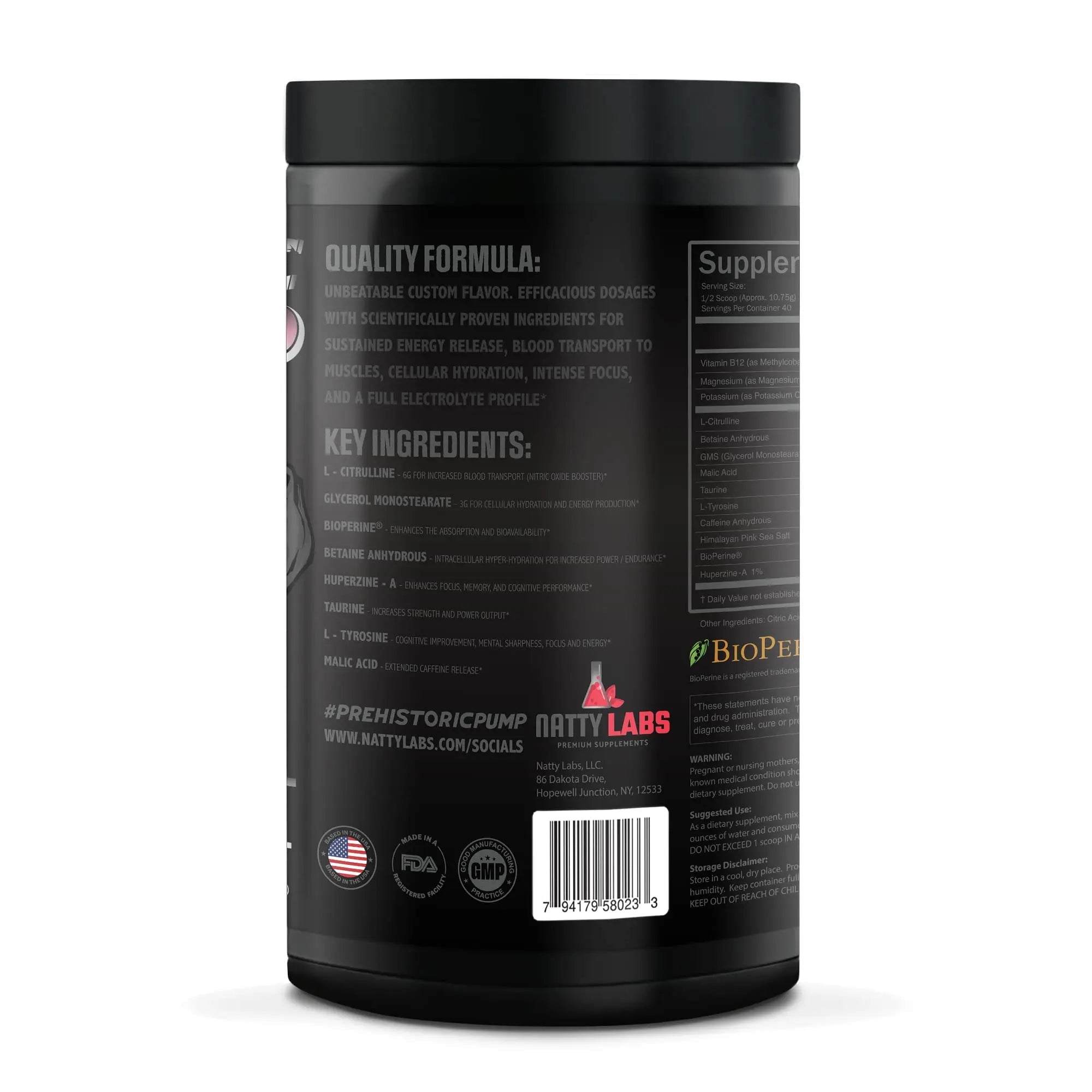 Natty Labs Prehistoric Pump Pre Workout - Preworkout Energy Supplement · 300mg Caffeine Natty Labs Au supplements