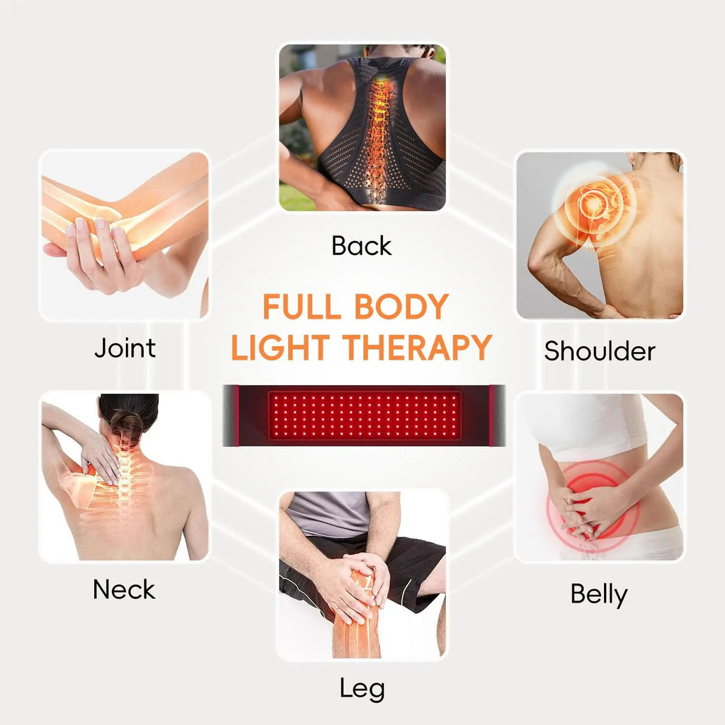 Red Light Therapy Infrared Belt: Pain Relief Body Pad 100 LEDs Red Light Therapy Belt ADVARAYS Au supplements