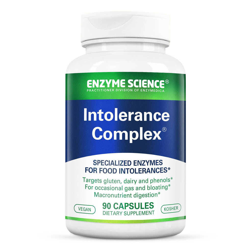 Enzyme Science Intolerance Complex, 90 Capsules Comprehensive Support for Common Digestive Sensitivities Gluten, Casein, Phenol Sensitivities