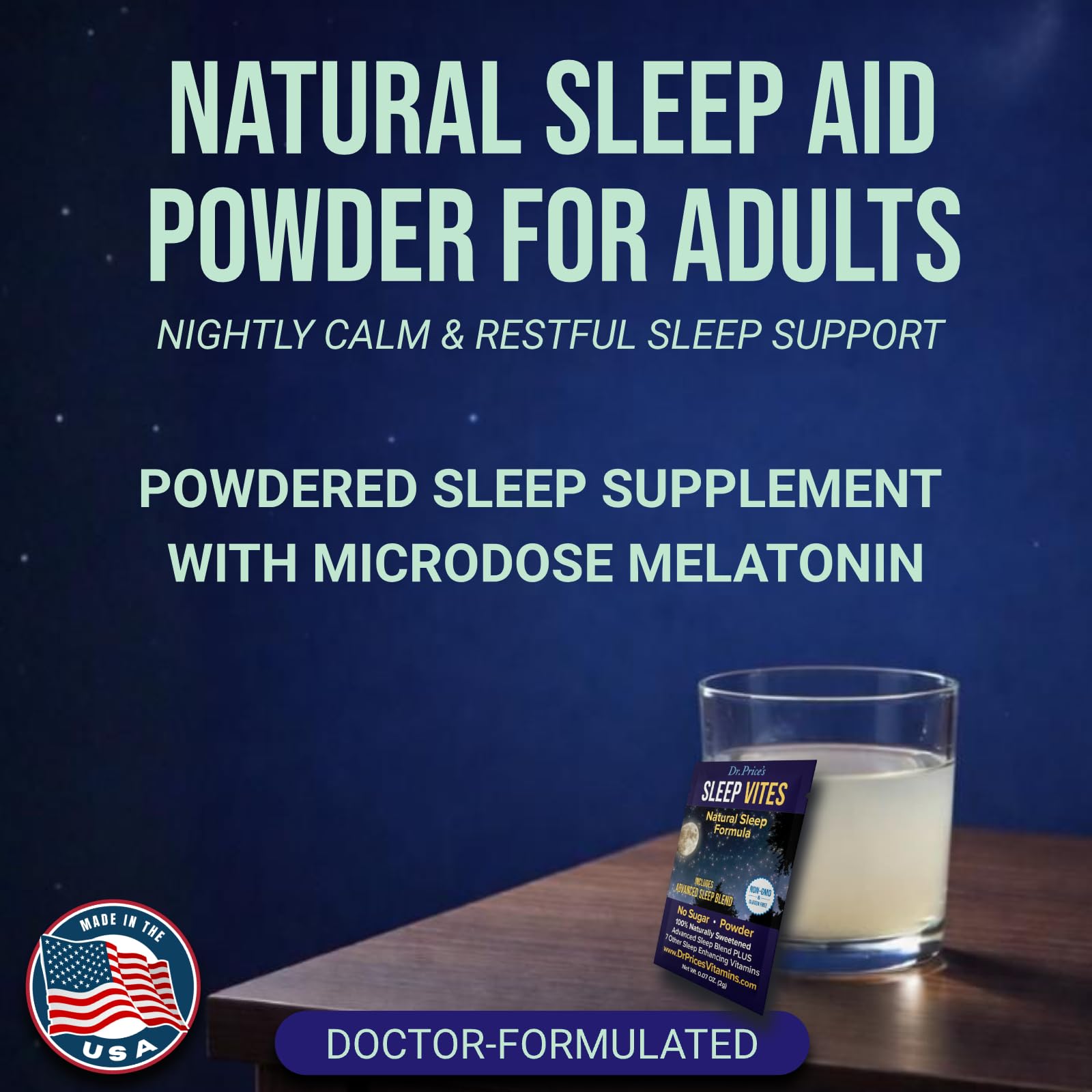 Dr. Price’s Natural Sleep Aid Powder – Berry-Citrus, 30 Packs | Sleep Powder Drink Mix with Magnesium, Microdose Melatonin & Tryptophan | Sleep Support for Adults | Doctor-Formulated, Made in USA Dr. Price's Vitamins Au supplements