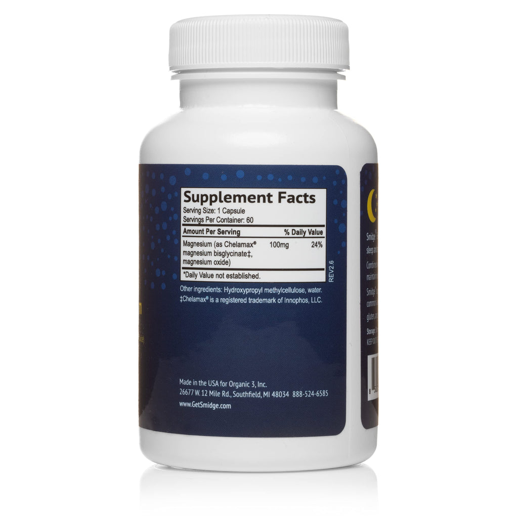 Smidge® Evening Magnesium Capsules, 60 ct. Pure, Non-GMO Magnesium Supplement to Support Rest & Relaxation. Smidge Au supplements