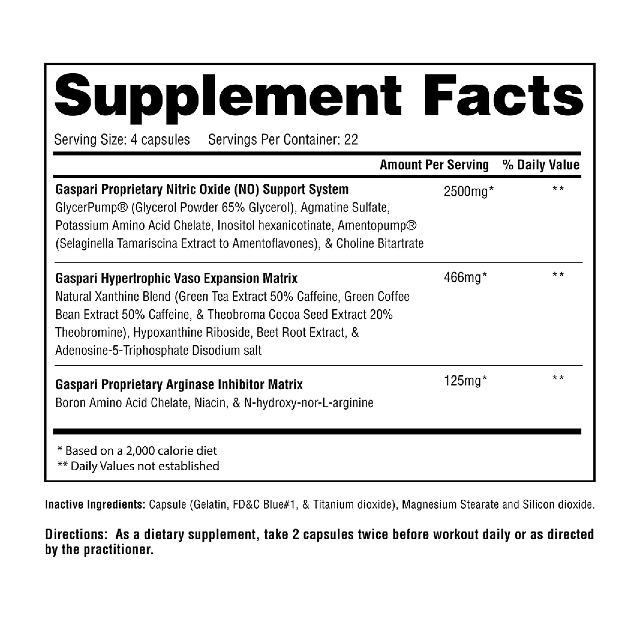 Gaspari Nutrition PlasmaJet, Legendary N.O. Nitric Oxide Maximizer, Increased Lean Mass Gaspari Nutrition Au supplements