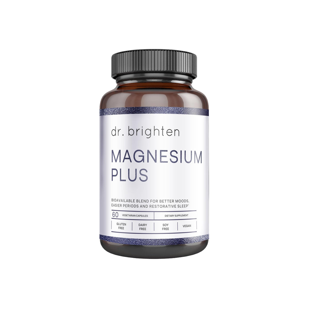 Dr. Brighten Magnesium Plus (as Magnesium Bi-glyncinate) - Beneficial in Maintaining a Healthy Mood, Sleep, Hormone Balance and Reducing Symptoms of PMS and Menstrual Cramps Dr. Brighten Au supplements