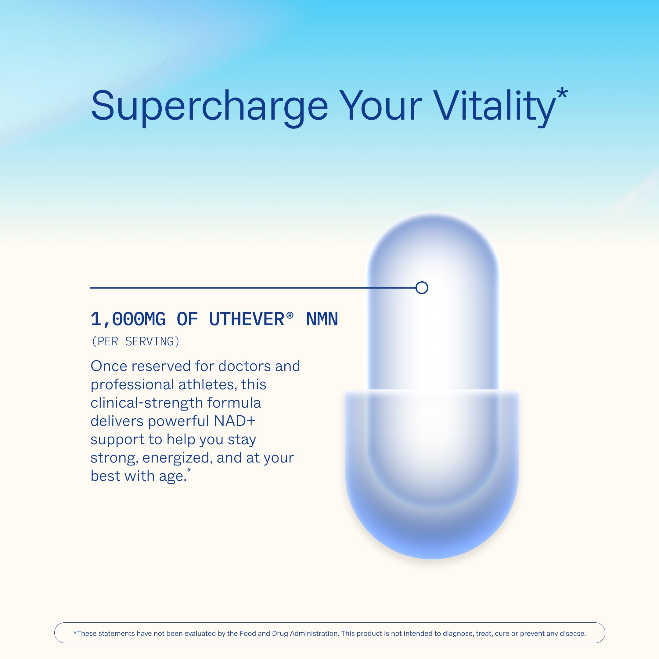 ProHealth NMN Pro 1000 (60 Capsules) Clinically Studied Uthever® NMN. NAD+ Precursor for Cellular Energy, Mitochondrial Support & Healthy Aging.