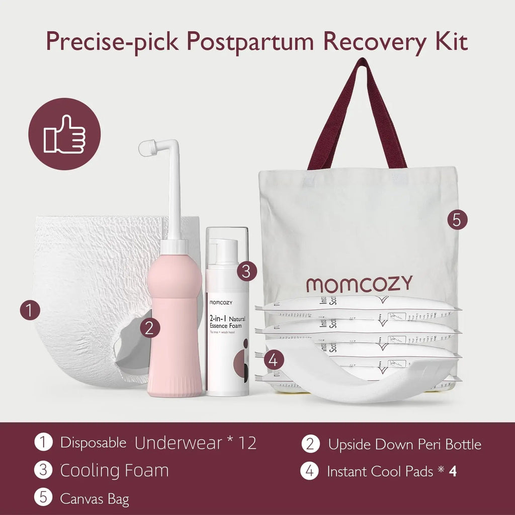 Momcozy Postpartum Recovery Essentials Kit, 19 PCS Labor Delivery Mom Care Set, Self-Absorbent Momcozy Au supplements