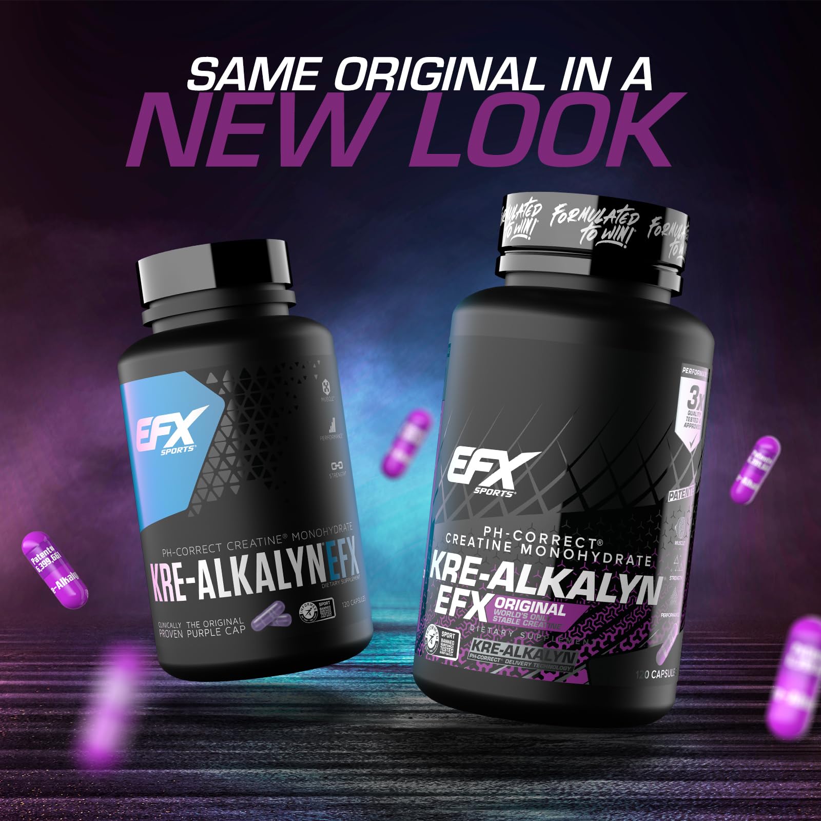 EFX Sports Kre-Alkalyn EFX | pH Correct Creatine Monohydrate Pill Supplement | Strength, Muscle Growth & Performance
