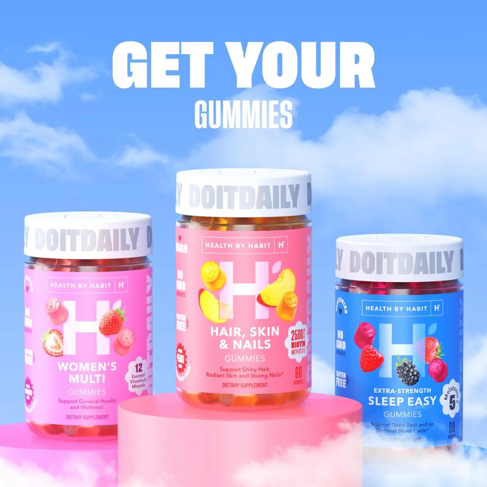 Health By Habit Womens Multivitamin Gummies (60 Gummies) - Non-GMO, Gluten Free Health By Habit Au supplements