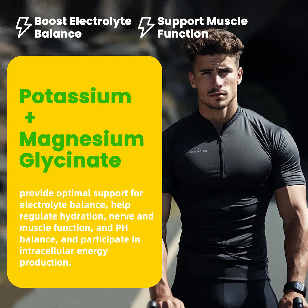 Potassium Magnesium Gummies,High Absorption Magnesium Glycinate,B6,D3,Potassium Citrate for Leg Cramps,Muscle,Electroyte for Adults Kids,Sugar-Free, 60 Gummies (Pineapple) Wekannufod Au supplements