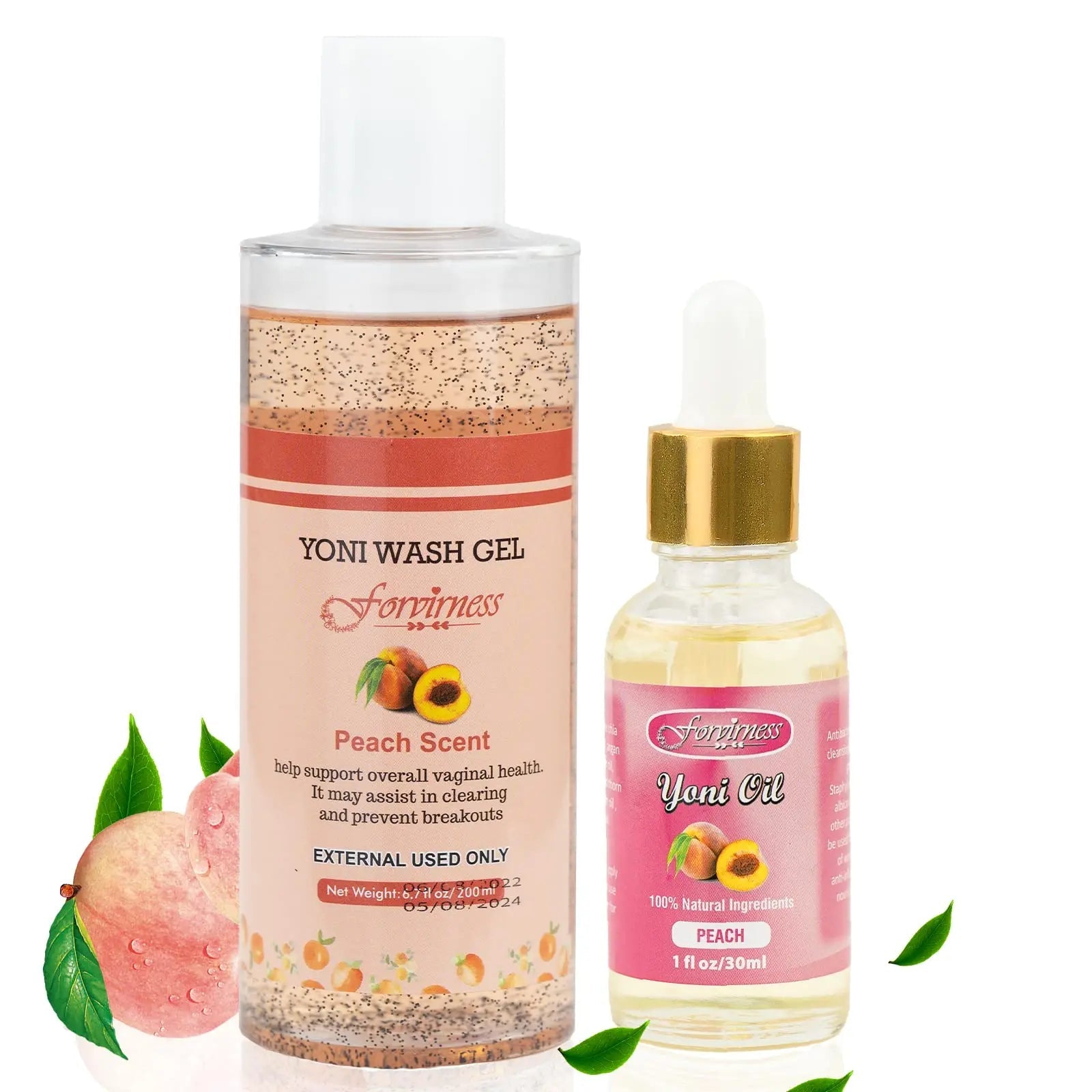 forvirness Feminine Wash & Natural Yoni Oil Set - Cleanse, Remove Odor, pH Balance for Women forvirness Au supplements