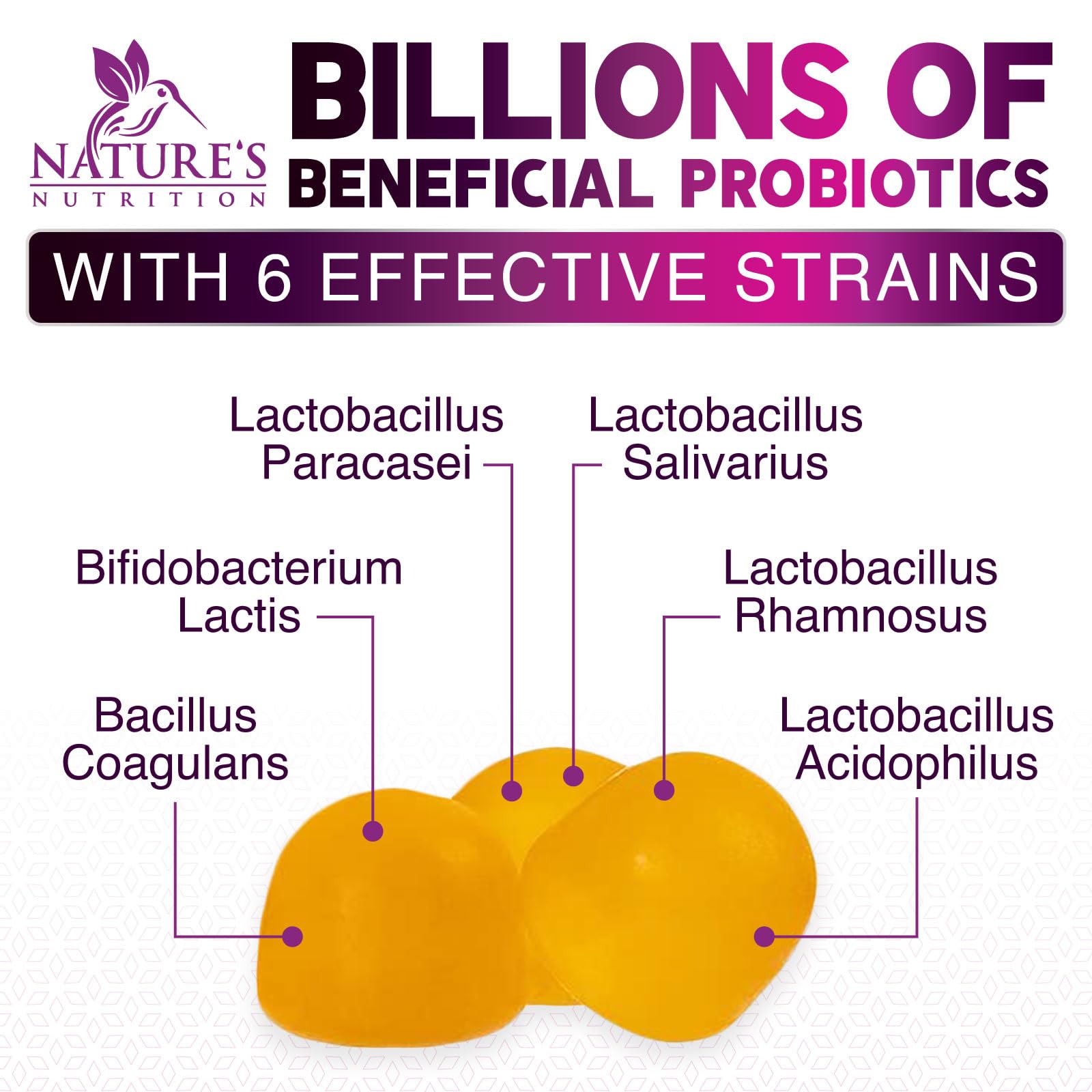 Probiotics for Digestive Health Gummies - 6 Unique Strains for Daily Immune Support & Gut Health, Supports Constipation, Gas & Bloating - Best Probiotic Supplement