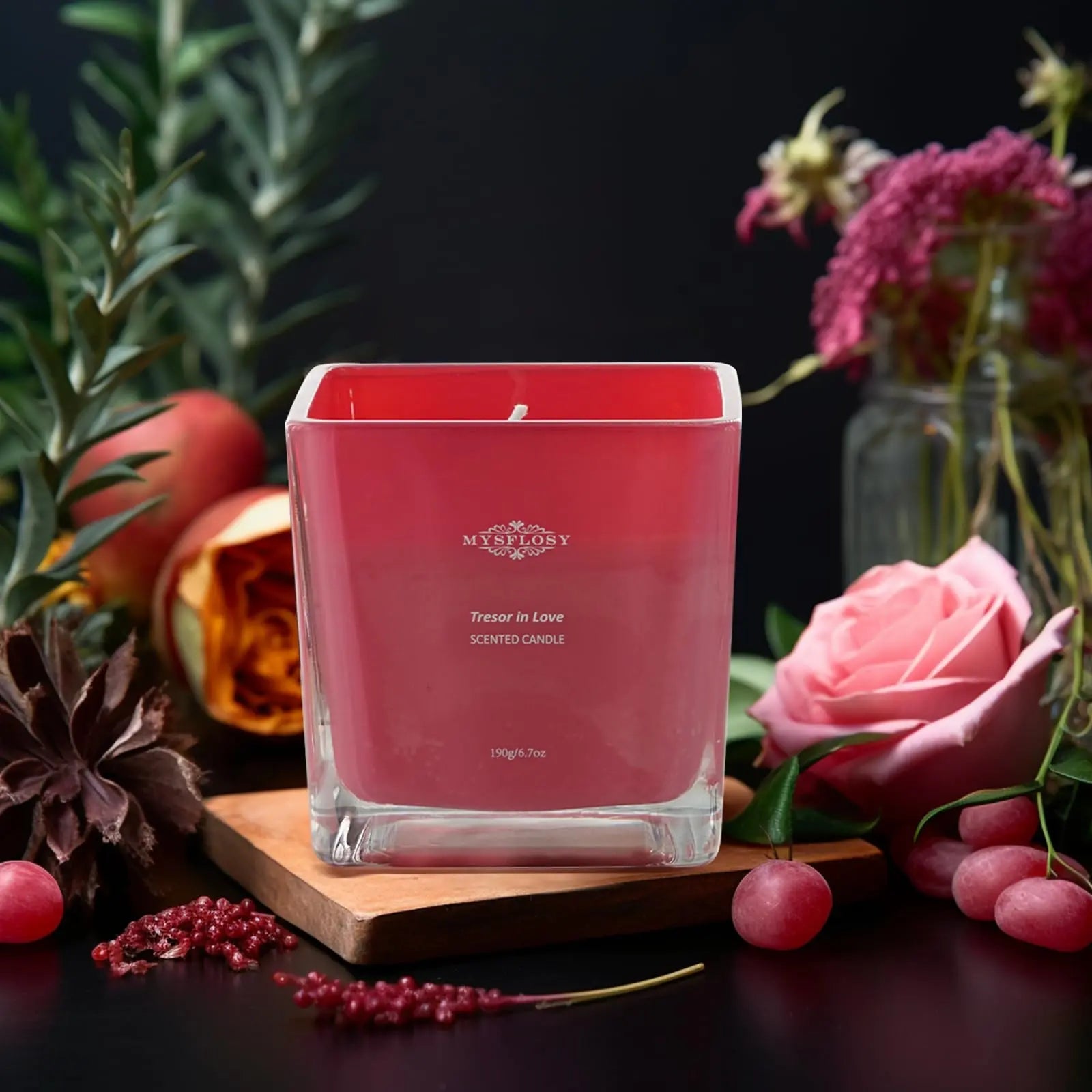 Mysflosy Soy Aromatherapy Candle, 40 Hour Burn time, Scented Candles with Floral and Fruity Scents Mysflosy Au supplements