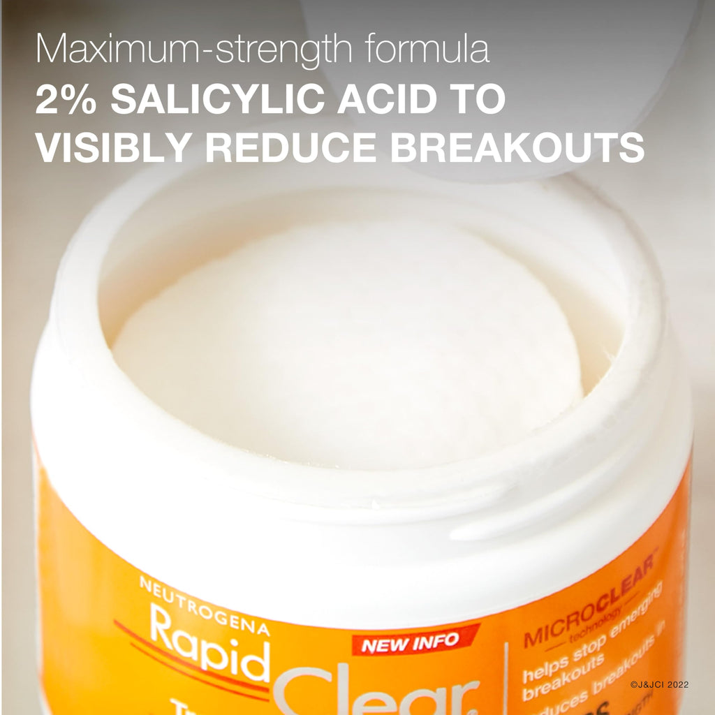 Neutrogena Rapid Clear Maximum Strength Acne Treatment Pads - Salicylic Acid Formula